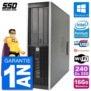 PC HP Compaq 6200 Pro SFF Intel G630 RAM 16Go SSD 240Go Windows 10 Wifi - Photo 1/3
