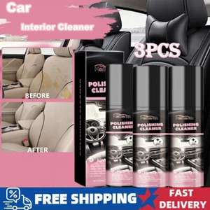 3PCS Car Interior Cleaner 100ml Car Interior Cleaner, Vehicle Interior Polish - Picture 1 of 12