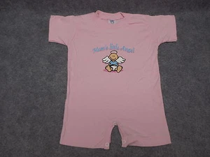 Bebé Niño Pequeño Una Pieza Body Traje Creeper Pijama Mamás Pequeño Ángel Rosa - Imagen 1 de 5