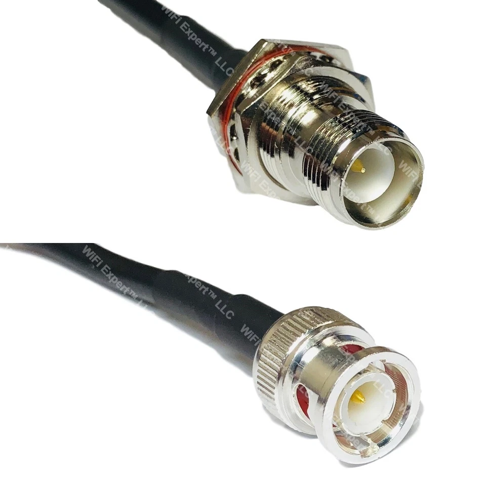 LMR240UF RP-TNC FEMALE to BNC MALE Coax RF Cable USA-Ship Lot - Image 1 of 1