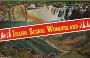 Vintage Idaho Ausweis Postkarte malerische Shoshone Falls Hells Canyon Schlange Fluss Banner - Bild 1 von 4
