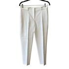 J MCLAUGHLIN PANTS CROPPED ANKLE ZIP FLY CLASP CLOSURE ANKLE LENGTH WHITE 4