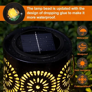 2 Pack Solar Garden Waterproof Lights Outdoor Replacement Parts Top Inserts - Picture 1 of 12