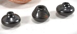 3x Vintage Indianer schwarze TÖPFE PETRA GARCIA RPL SANTO DOMINGO PUEBLO Kewa - Bild 1 von 9