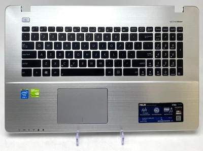 ASUS VIVOBOOK X750J 17.3" PALMREST/KEYBOARD/TOUCHPAD + POWER BUTTON 13N0-PIP0141 - Image 1 of 3
