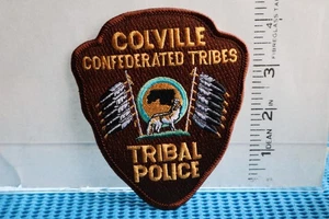 Parche policía india tribal colville tribus confederadas policía washington marrón - Imagen 1 de 1