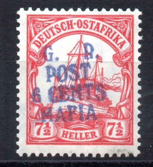 ALEMANIA D-OSTFRICA TANGANICA ISLA MAFIA .Sc.13 AZUL Cv.3000€ MNH FIRMADO Foto 1 de 1