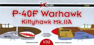 DK Decals 1/32 CURTISS P-40F WARHAWK & KITTYHAWK Mk.IIA Fighters - Picture 1 of 4