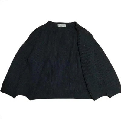 Cárdigan acanalado de lana Comme des Garçons Homme XL negro usado Foto 1 de 4