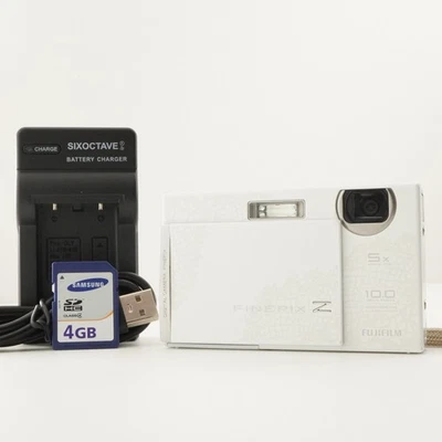 FUJIFILM FINEPIX Z250fd White With 4GB SDHC Card Digital Camera from Japan #8136 - Image 1 of 4