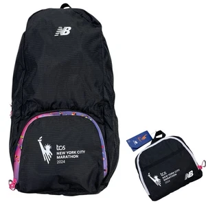 New Balance 2024 New York City Marathon Foldable Packable Backpack Bag - Picture 1 of 9