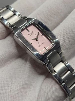 [SERVICED] Casio LTP1165A-4C Ladies Stainless Steel Analog Dress Watch Pink Dial - Image 1 of 4