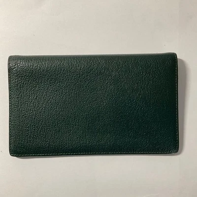 Cubierta de cuaderno de cuero verde Hermes #d04edc Foto 1 de 4