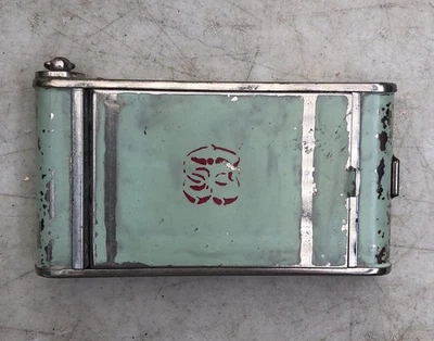 Vintage Dual Compact & Cigarette Case – Mirror & Powder Puff - Image 1 of 4