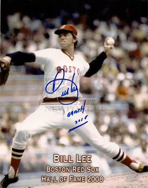 Bill Lee Boston Red Sox firmado Salón de la Fama 8x10 Foto 1 de 1
