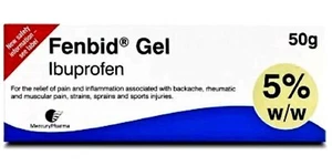 Ibuprofen Topical Gel 5% Rapid Pain Relief Back Rheumatic Muscular Pain 50G - Picture 1 of 3