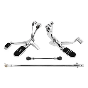 Forward Control Footpeg Bracket Fit For Harley Sportster XL883 1200 48 2014-2022 - Picture 1 of 9
