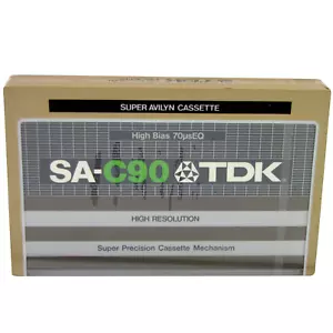 TDK SA 90 CHROM TYP II LEER AUDIOKASSETTENBAND (1979) SELTEN NEU UND VERSIEGELT - Bild 1 von 7