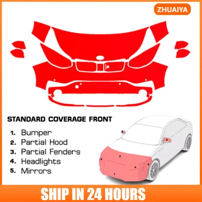 Kit de sujetador transparente de película de protección de pintura precortada de 8,5 millas PPF para Kia Soul EV 2017-2019 Foto 1 de 4