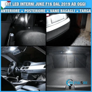 KIT LED INTERNI PER NISSAN JUKE 2 DAL 2019 IN POI COMPLETO + LUCI TARGA CANBUS - Foto 1 di 2