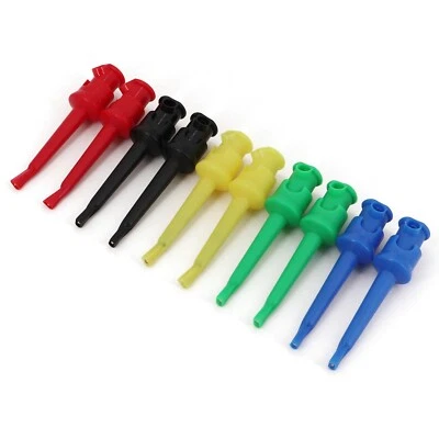 10 Piezas Aislado 55mm Clip de Prueba Gancho Tipo Soldadura Multímetro Accesorios Sonda - Imagen 1 de 4