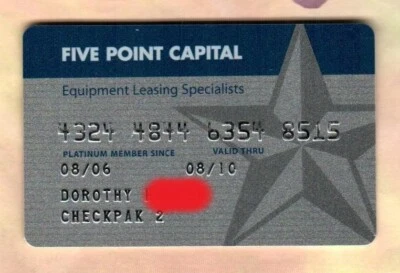 FIVE POINT CAPITOL Platinum Edition ( 2006 ) Lease Card ( $0 - NO VALUE ) - Image 1 of 2