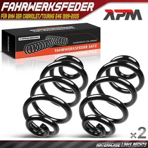 2x Feder Fahrwerksfeder Hinten für BMW 3er E46 316 318 320 325 328 330 1999-2005 - Bild 1 von 8