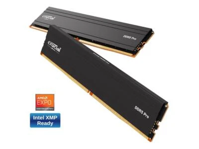 Crucial Pro 64GB (2 x 32GB) DDR5 5600 (PC5 44800) XMP 3.0 & AMD EXPO Ready Deskt - Image 1 of 4