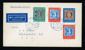 Stamp Germany, Scott # 667(2),668,B309 used on envelop, FDC, stamps CV = $143 - Picture 1 of 2