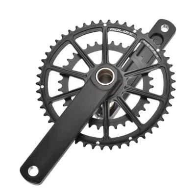 Road Bike Crankset 170mm Bicycle Crank Double Chainring Crown 52-42T/53-39T - Image 1 of 4