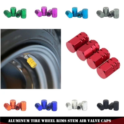 4x Car Tyre Tire Wheel Rims Stem Air Valve Screw Caps Dust Cover Car Accessories - Image 1 of 4