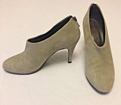 Botines de tacón alto de gamuza gris J Crew para mujer talla 6 1/2 Foto 1 de 4
