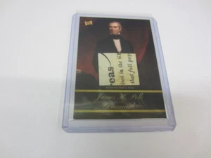 #63 2023 2020 Piezas del Pasado Serie 1 James K Polk Piezas Documento Reliquia #23 - Imagen 1 de 3