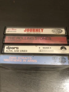Rock Cassette Lot Rolling Stones Undercover Doors Alive Dire Straits Arm Journey - Picture 1 of 7