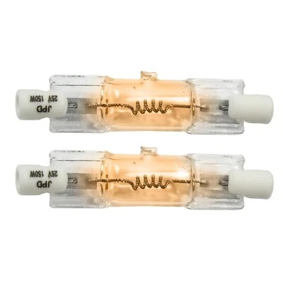 HQRP 2-Pack Light Bulb Dental Halogen Lamp for GE 23710 Q150T4/CL Replacement