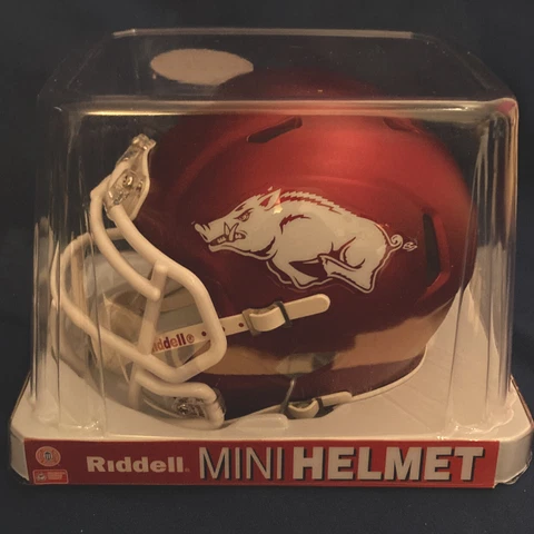 Riddell Arkansas  Razorbacks Revolution SPEED Mini Football Helmet New Cover