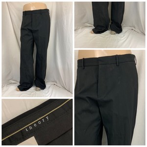 Theory Wide-Leg Black Pants for Women 