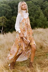 Spell and the Gypsy Dress Freda Size L lined cotton blend flowy Boho chic - Picture 1 of 11