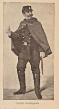 Policjant we Francji Paryż anno 1899 - rys. historyczny z 1899 roku
