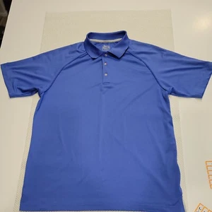 Slazenger Golf Blue Mens Short Sleeve Polo Shirt Size Large Size L 2-15 - Picture 1 of 10