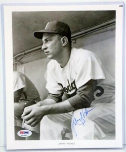 Johnny Podres Brooklyn Dodgers Signed Autographed 8x10 Photo PSA COA - Picture 1 of 2