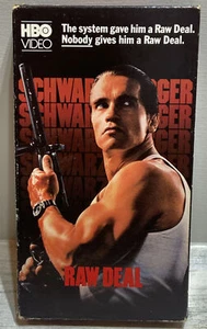 RAW DEAL (VHS 1986) Arnold Schwarzenegger [R] Action Movie Classic HBO Video - Picture 1 of 6