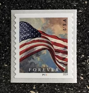 2024USA #5879-5882a (5881) Forever US Flag - PNC (#P111) Coil Single APU SPACES - Picture 1 of 1