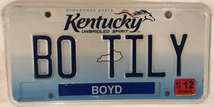 Vanity BO TILY TILLY TILLEY MATILDA license plate - Picture 1 of 12