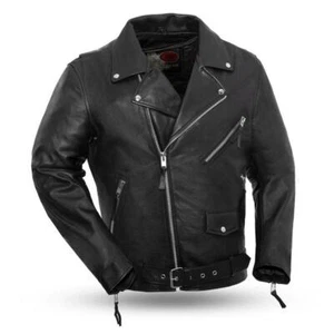 First Manufacturing Fillmore Leather Motorcycle Jacket - Picture 1 of 2