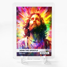 JOHN THE APOSTLE Art Holographic Card Holo Figures #JTBL - Unbelievable!