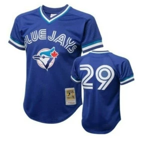 MLB Mitchell & Ness Toronto Blue Jays #29 Baseball Jersey New Mens $90 - Picture 1 of 4