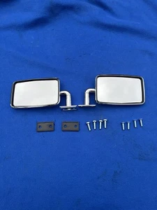 Porsche 914 4 6 Mirror Exterior Mirror Chrome Rubber Screws Right Left Set NEW - Picture 1 of 9