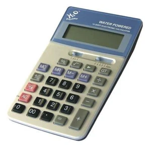 H2O Wasser Betrieben Home Office Desktop Eco Taschenrechner PW-898-001 - Bild 1 von 4