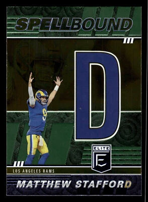 Matthew Stafford 2022 Donruss Elite #SB-MS8 Spellbound Green Los Angeles Rams - Image 1 of 2